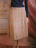 Burberry - $595 New BURBERRY LONDON Caramel Leopard Silk Skirt 10 / 8