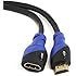 Aurum Ultra Series - High Speed HDMI Extension Cable Male - Female (3 Ft) with Ethernet - Supports 3D & Audio Return Channel [Latest Version] - 3 Feet