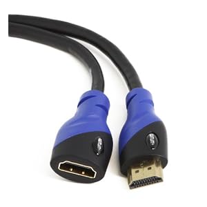 Aurum Ultra Series – High Speed HDMI Cable Male – Female (10 Ft) With Ethernet – Supports 3D & Audio Return Channel [Latest Version] – 10 Feet