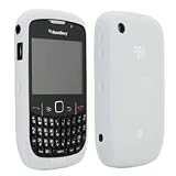 OEM RIM Blackberry WHITE Silicone Case Rubber Gel Skin Cover for Curve 8520