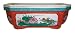 Chinese hand painted double walled porcelain bonsai planter pot - traditional lotus and mandarin ducks (love birds) design