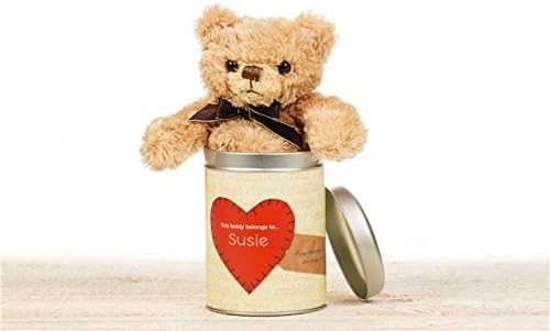 Gift Wrapp Valentine's Day Teddy in a tin - Heart by Gift Wrapp
