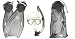 Small/medium Body Glove Mask Dry Snorkel Fin Set W/bag For Snorkeling Silver S/m (men 4 1/2 - 8 1/2) (wmn 5 1/2 - 9 1/2) Fins Package Vacation Authorized Dealer