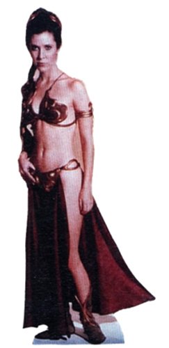 Princess Leia Organa Slavegirl (Star Wars Episode VI) Life-Size Standup Poster , 27x65