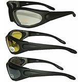 Soft Touch Padded Riding Glasses 3pack