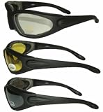 Soft Touch Padded Riding Glasses 3pack
