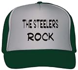 The Steelers Rock Adult Mesh Back Trucker Cap / Hat FOREST