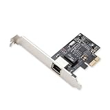 IO Crest Gigabit Ethernet Network LAN PCI-Express Card with Low Profile Bracket SI-PEX24035