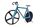 MAINROOM STUDIOS Premium No-Stick Blue Bicycle Pizza Cutter with Kickstand Included, Stainless Steel, Dual Cutting, Lightweight, Realistic Road Bike Design.
