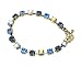 Bracelet - B126 - Swarovski (tm) Crystal Stones - Antique Gold Tone Metal ~ Montana Mix
