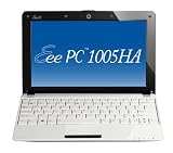 Asus EeePC 1005HA Seashell 10-inch Netbook (Intel Atom N280 1.66 GHz, 1 GB RAM, 160 GB HDD, Windows XP, up to 10 Hours Battery Life, White)