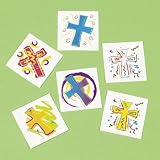 414HxcuZ1fL. SL160  72 Cross Tattoos   Kids Temporary Tattoos