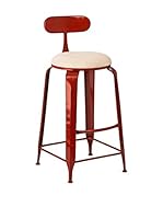 Metal Loft Taburete De Bar Artisan Rojo