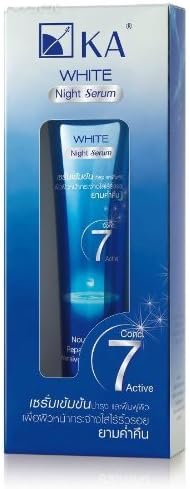 KA White Night Serum Whitening Lightening &amp; Anti Aging Fade Dark Spots 35 G. Packs of 2 by White Night Serum