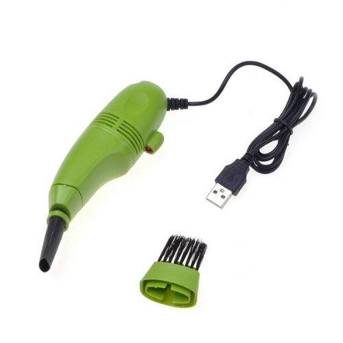 Green Mini USB Vacuum Cleaning Attachments Keyboard Cleaner For Computer Laptop PC