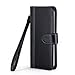Galaxy S6 Edge Case, ACEABOVE [Stand Feature] Galaxy S6 Edge Wallet CaseNEW [Book Cover Case] [Black] - Premium Genuine Leather Wallet cover with Hand Strap - Galaxy S6 Edge Leather Case with STAND Flip Cover and Credit Card ID Holders for Samsung Galaxy S6 Edge 2015 Model - (Black)