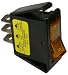 Pico 5534A 12 Volt 16 amp On-Off Amber Illuminated Rocker Switch Flush Mount 25 Per Package