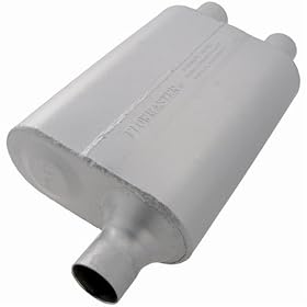 Flowmaster 9420412 40 Delta Flow Muffler - 2.00" Offset In / 2.00" Dual Out - Aggressive Sound