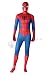 Spiderman Fancy Dress Adult Costume Second Skin Full Body Stretch Bodysuit, Large