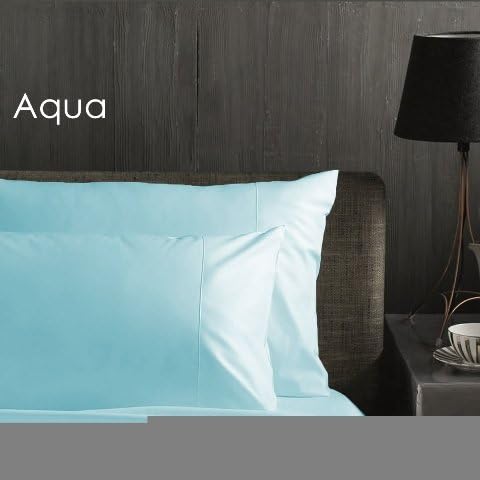 iEnjoy Bedding Queen-Aqua Ultra-Fine Weave Combed Easy Care Sheet Set