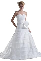 Organza/Satin Corset   Waistline  Dress