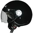 AFX Solid Adult FX-42A Pilot Cruiser Motorcycle Helmet - Black