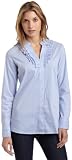 Not Your Daughter's Jeans Womens Cynthia Stripe Ruffle Top
