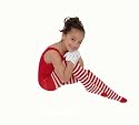 Kid's White Striped Tights in 20 Color Combos and 4 sizes!