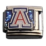 Arizona Wildcats Italian Style Charm-Glitter