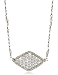 Dana Kellin Elegant Art Deco Diamond-Shaped Pendant Necklace