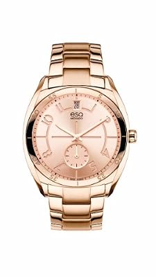 Esq Movado Womens 07101402 Esq Origin Tm Tonneau-shaped Rose-gold Plated Watch from ESQ by Movado