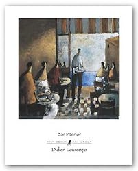 Bar Interior by Didier Lourenco 11.75"x11.75" Art Print Poster