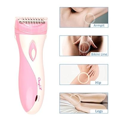 inkint Electric Cordless Hair Remover Armpit Hair Trimmer Lady&rsquo;s Hair Shaver for Face/ Leg/ Armpit Rechargeable...