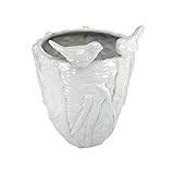 Design Toscano Luyo Hand-Crafted Ceramic Bird Vase, 12-Inch, White [並行輸入品]