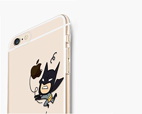 Senderwish 0.3mm Ultra Thin Color TPU Drawing Girl Soft Cover For iPhone 6 4.7Inch (Bat Man)