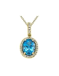 Genuine Blue Topaz Pendant by Effy Collection®