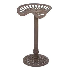 Tractor Seat Bar Counter Stools Pair Full Size Cast Iron