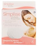 414INjLc1iL. SL160  Simplisse Washable Breast Pads   4 pack