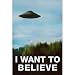 (24x36) The X-Files I Want To Believe TV Poster Print