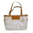 Coach Optic Pleated Signature Tote Satchel Gallery Handbag 13762