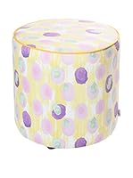 APOLENA Fodera Pouf (Blanco/Multicolor)