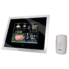 Hama Digitaler Bilderrahmen 20,3 cm (8 Zoll) mit Wetterstation