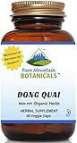 Dong Quai Capsules - 90 Kosher Vegetarian Caps - Now with 500mg Organic Dong Quai Root Powder by Pure Mountain Botanicals