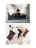 Anjoy New Women Rabbit Fur Hand Wrist Warmer Fingerless gloves 5 Colors Available