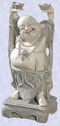jolly Asian buddha statue home garden hotei sculpture