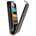 Mumbi Premium - Funda de cuero con tapa para Samsung Galaxy Y Duos S6102