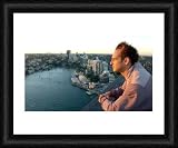 JOSH LUCAS, STAR OF STEALTH BEING FILMED IN SYDNEY, AT THE TOP OF... - Framed 20x16 Print (51x40cm) by Rex Features