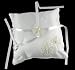 Ivory butterfly ring cushion