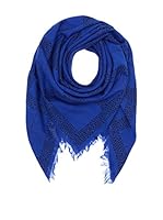 Marc by Marc Jacobs Fular Woven Logo Plaid (Azul)