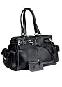 Prada Black Leather BR2703 Tote Handbag